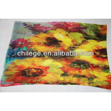 200s ring cashmere digital printing scarf.